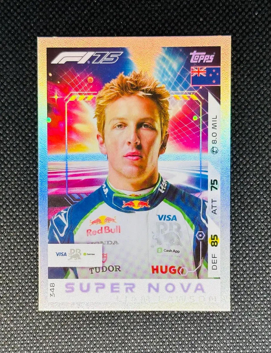 2025 탑스 f1 터보 어택 리암 로슨 카드