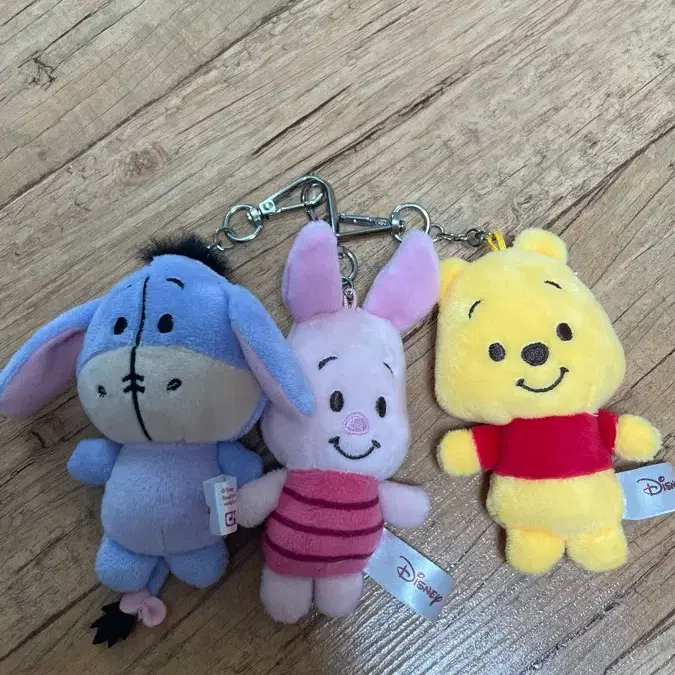 디즈니 푸우 이요르 피글렛 키링 3종 세트