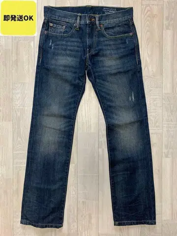 [ 극 레어 ] ESPRIT 데님 스트레이트 데님 W30 빨간색 셀비지