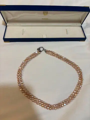 류큐 진주 이중 펄 목걸이