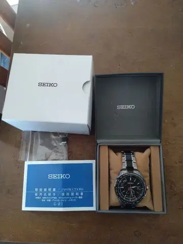SEIKO C-21 블랙 다이얼 시계