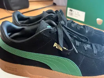PUMA 스웨이드 스니커즈 블랙 그린