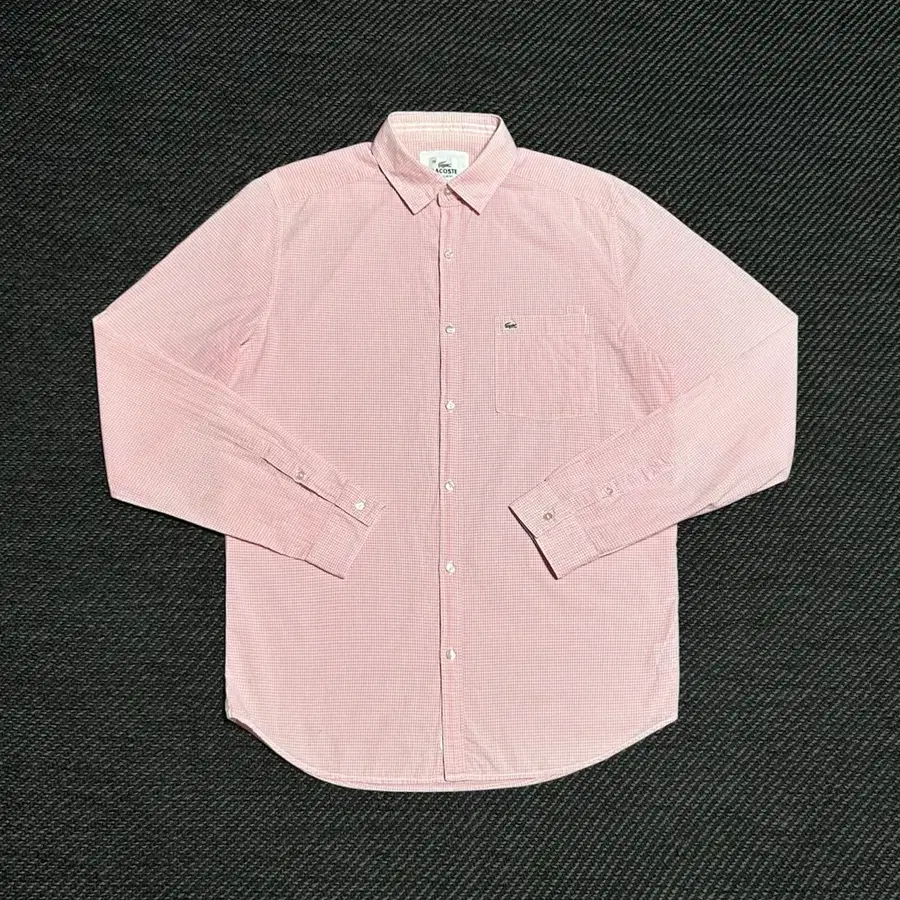 [M] Lacoste 라코스테 핑크 체크셔츠