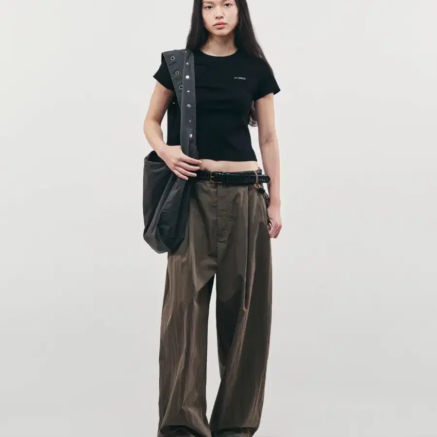 송이송이 시티브리즈 코튼 커브트 팬츠 brown s사이즈