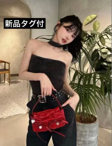 택 포함 새상품 Darich 다리치 초커 넥 베어탑