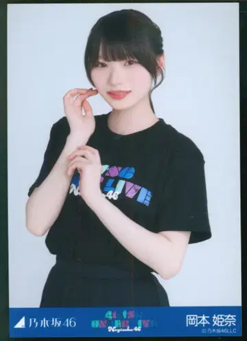 Nogizaka46 회장 한정판 랜덤 브로마이드 오카모토 히나 41stSG 언더 라이브 T셔츠 중간
