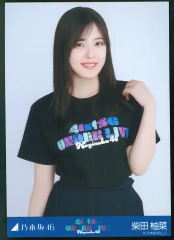노기자카46 회장 한정판 랜덤 브로마이드 시바타 유나 41stSG 언더 라이브 T셔츠 중간