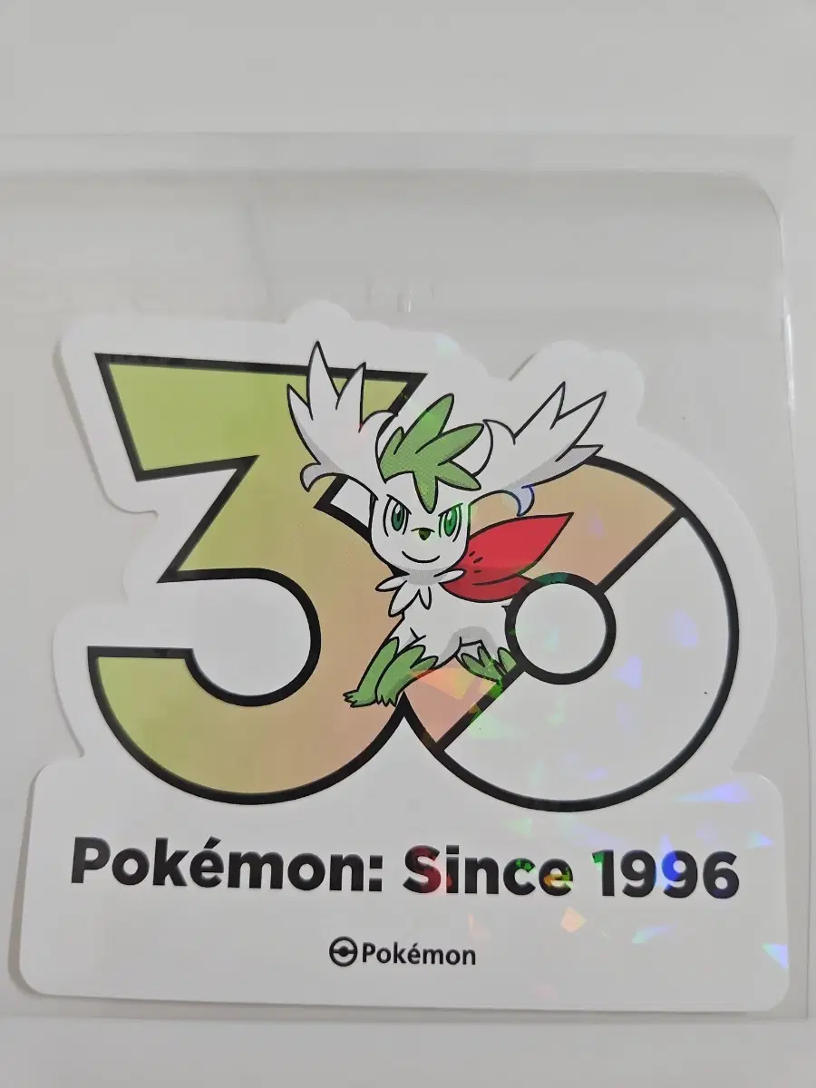 포켓몬 30주년 로고 스티커 쉐이미 스카이폼