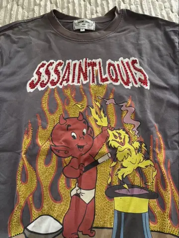 SSSAINTLOUIS T셔츠 빈티지 가공