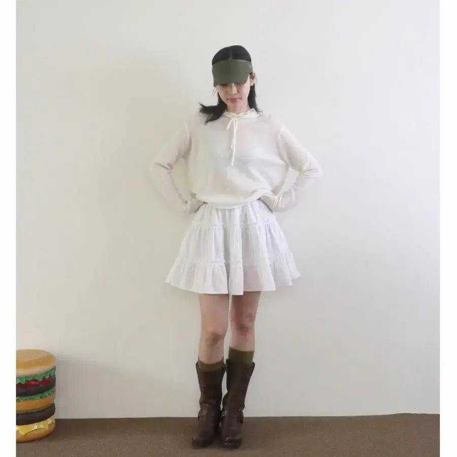 쉬이즈큐트 sheiscute 페어리 스커트 화이트