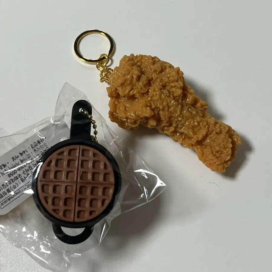 닭다리 치킨 피규어 키링, 와플 키캡 딸깍이