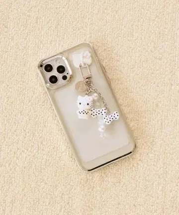 HELLO KITTY DOTmini 키참 LOWRYS FARM 화이트