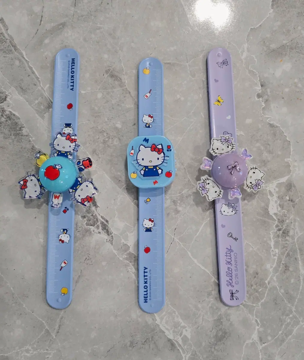 키티 전자 손목시계 & LED 스피너 피젯 팔찌