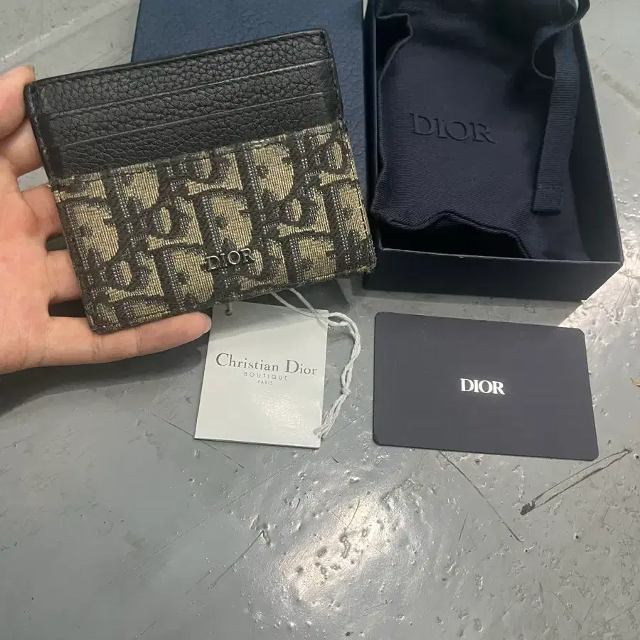 디올 오블리크 카드지갑