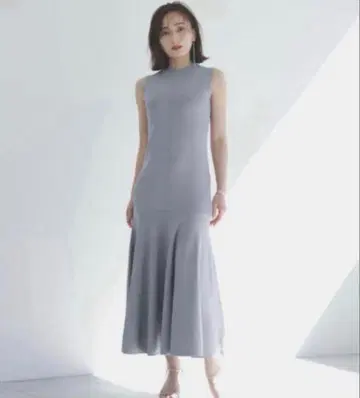 anuans 내로우 실루엣 니트 원피스 M 머메이드 롱 원피스
