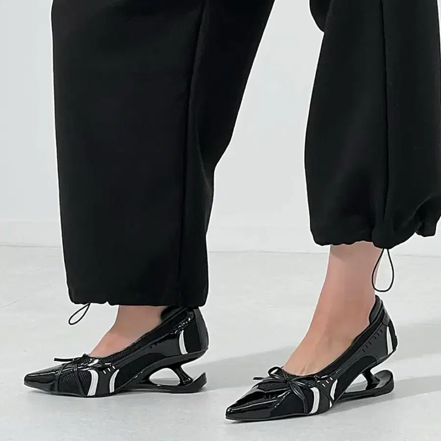새상품) 웨지힐 구두 블랙 6cm