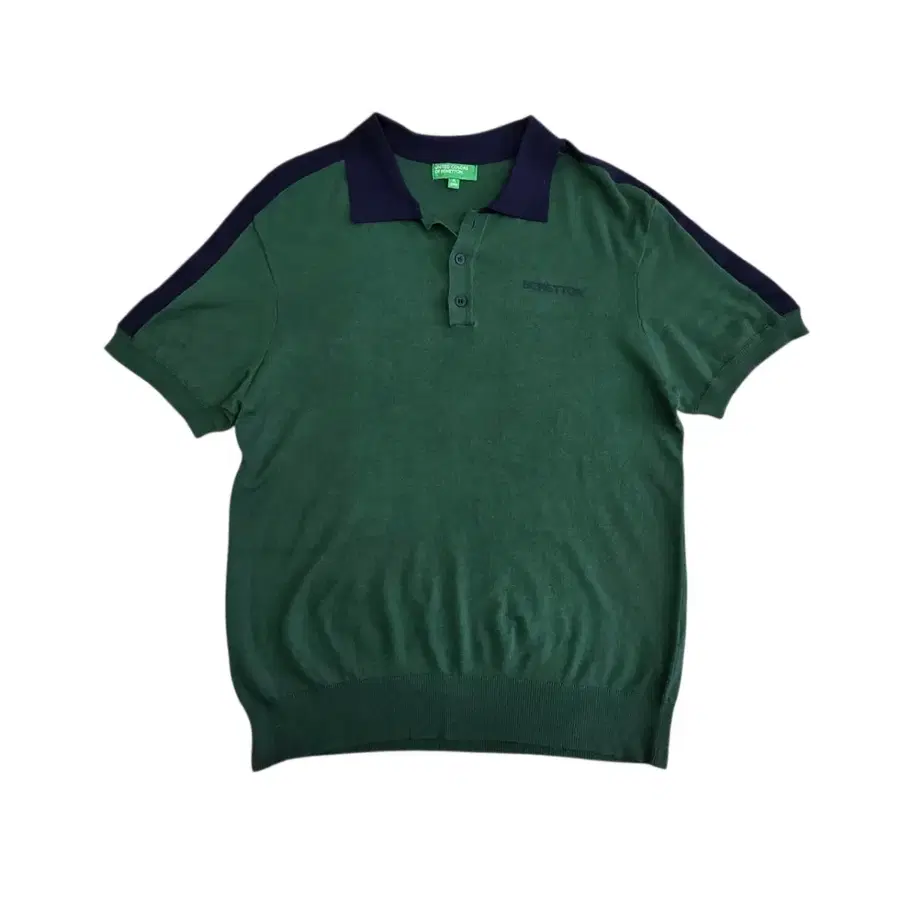 Benetton 베네통 반팔 카라 니트 티셔츠