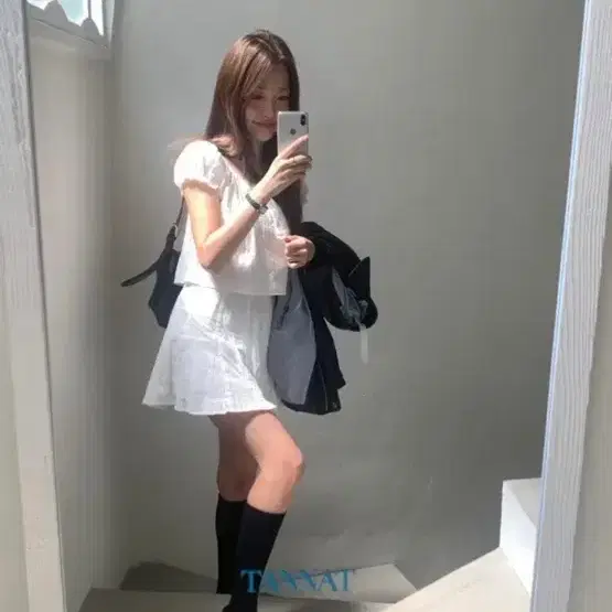 (새상품) 타낫 split line skirt 스프릿 스커트