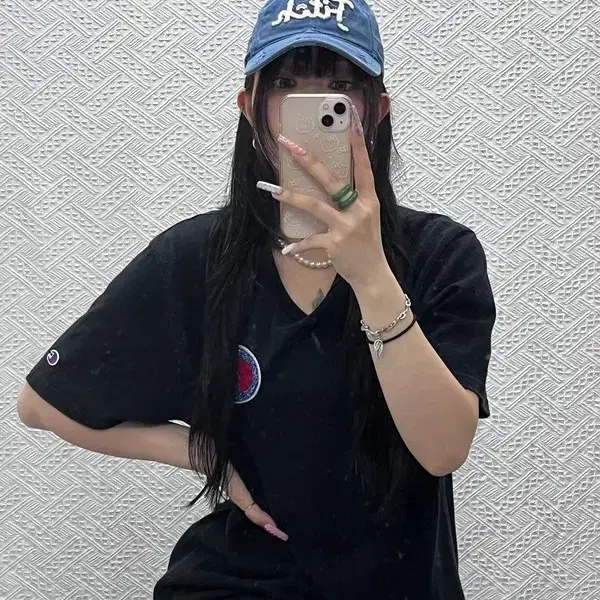 아베크롬비 빈티지 Y2K 레트로 캐주얼 딥블루 볼캡 C13291