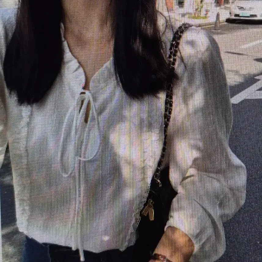 (해외배송)레이스 블라우스 화이트