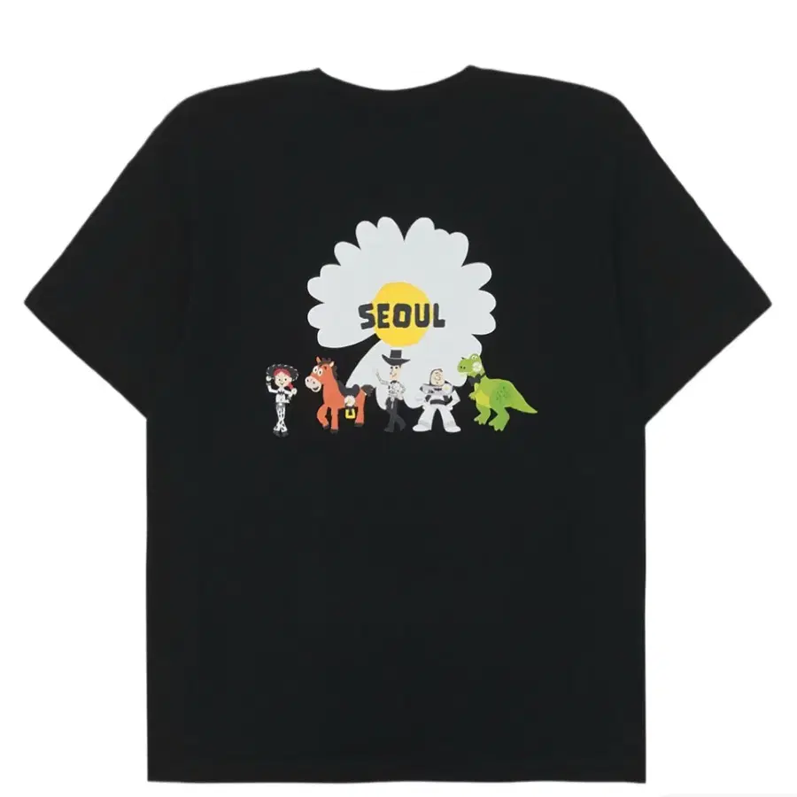 토이스토리 피스마이너스원 반팔티 블랙 XL