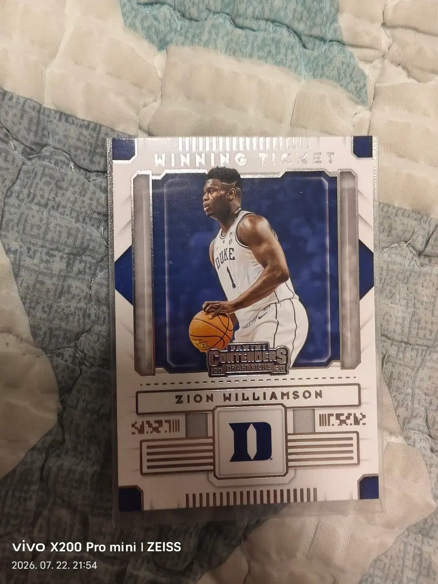 자이온 윌리엄스 NBA 카드 파니니