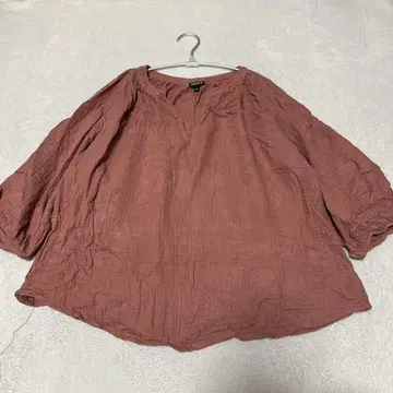TORRID 블라우스 스키퍼넥 무지 빅사이즈 복숭아 면 데일리