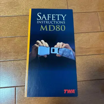 트랜스 월드 항공 MD80 안전 책갈피
