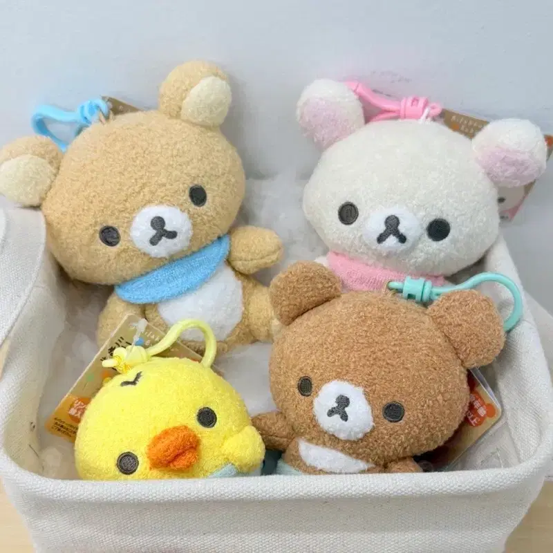 (예약) 리락쿠마 코리락쿠마 베이비 세탁 가능 안심 마스코트 누이 인형 키링 참