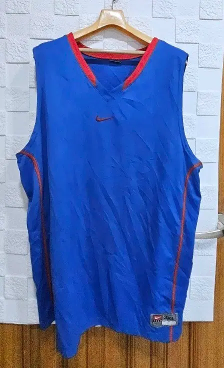 (G)나이키 농구 민소매 저지 블루 3XL