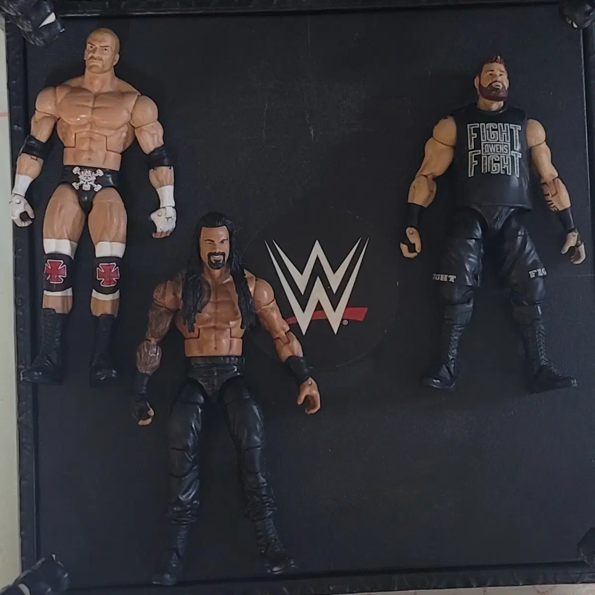 WWE 레슬러 피규어 3종