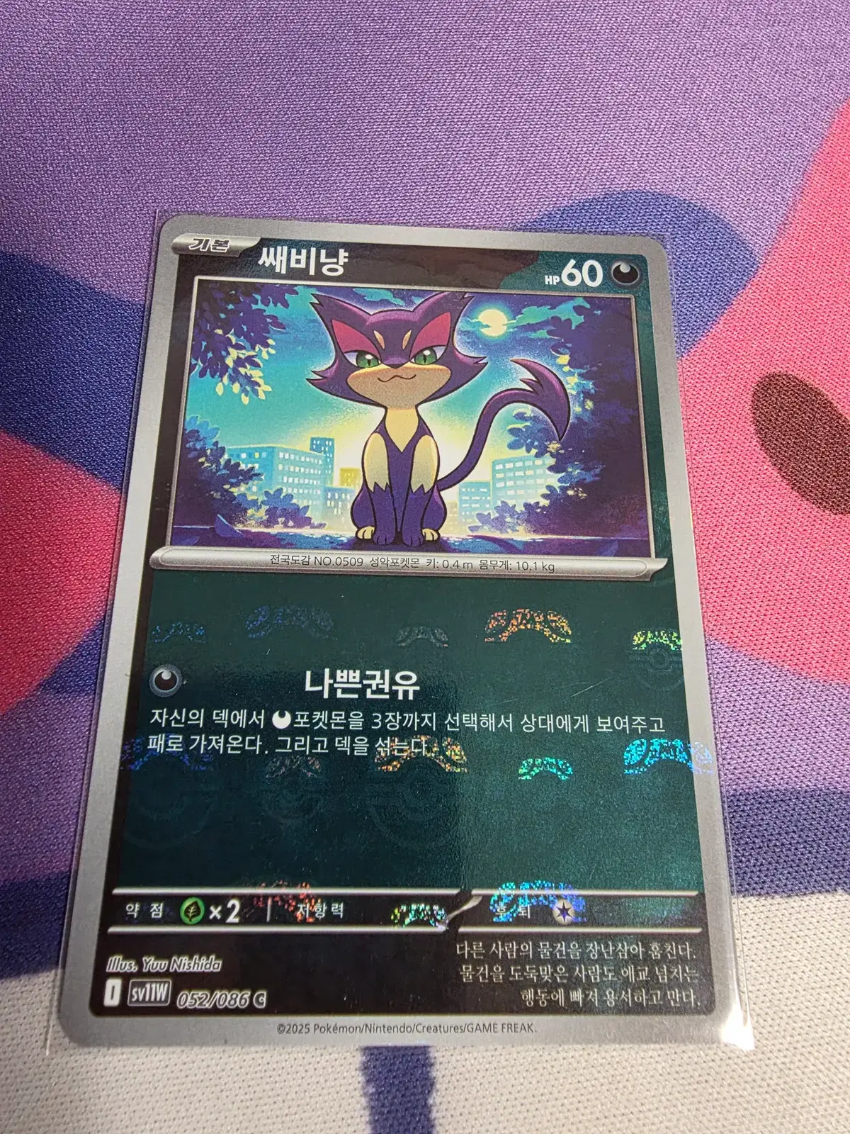 한국) 쌔비냥 마스터볼 홀로 [sv11w 052/086]