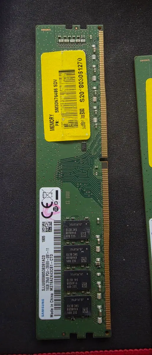 DDR4 RAM램 16GB 2Rx8 pc4 2666v 중고램팝니다 개당금액입니다