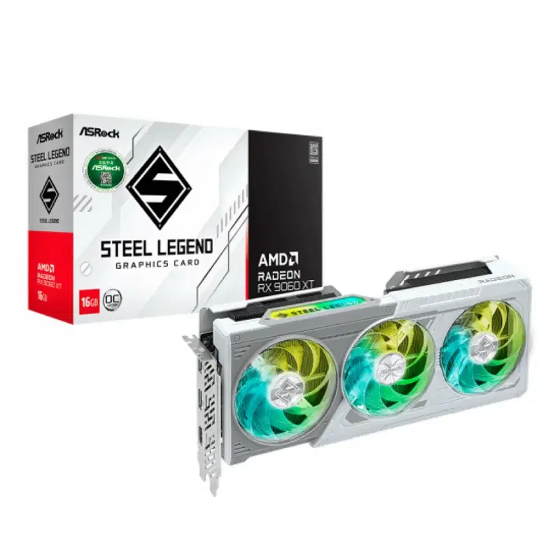 ASRock 라데온 RX 9060 XT 스틸레전드 D6 16GB