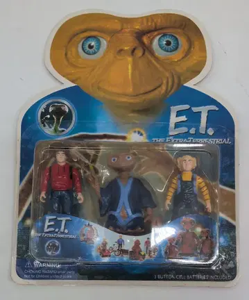 FIGURINE E.T. 3체 세트 (ET 파랑 의류)