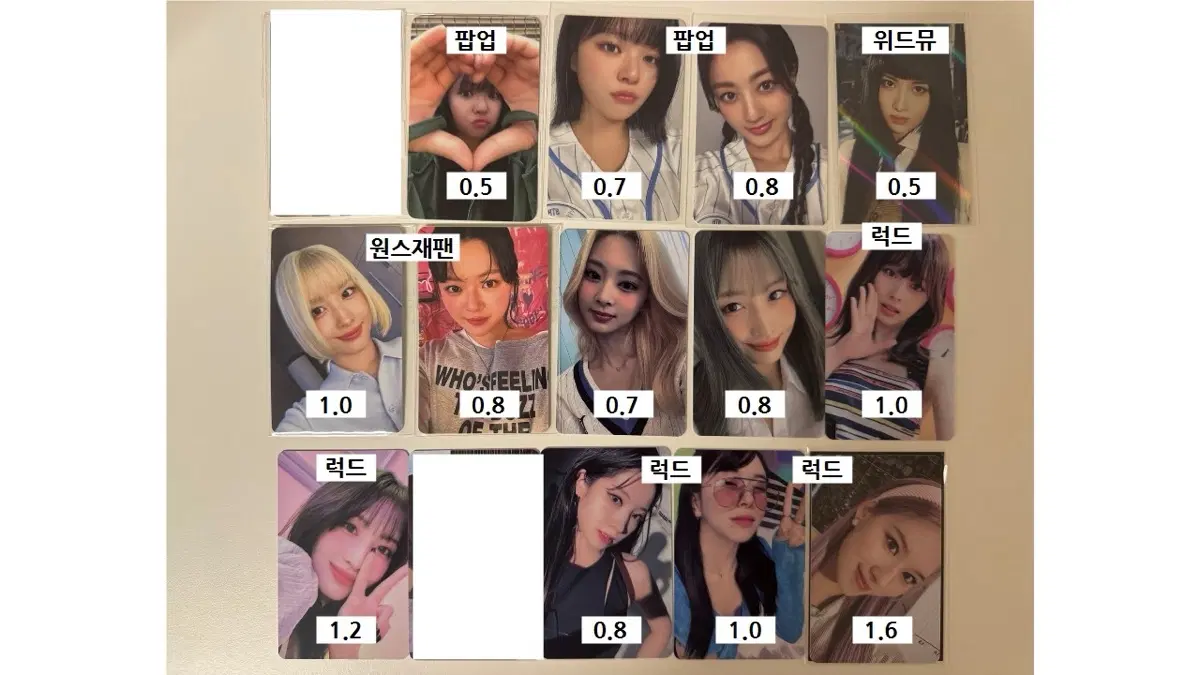 트와이스 럭드, 팝업 포카 팝니다