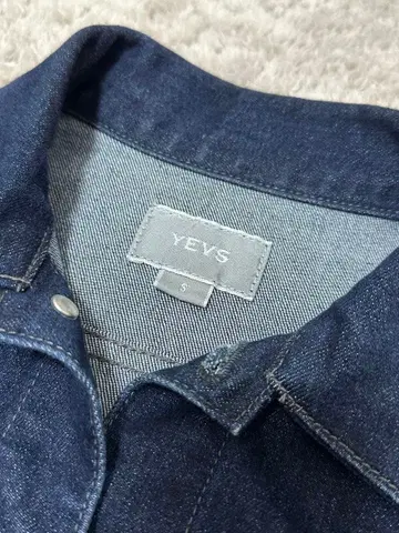 YEVS 다크 데님 크롭 자켓
