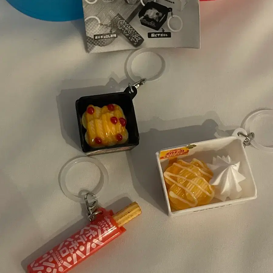 칼비 포테이토칩 미니어처 키링 3종 세트