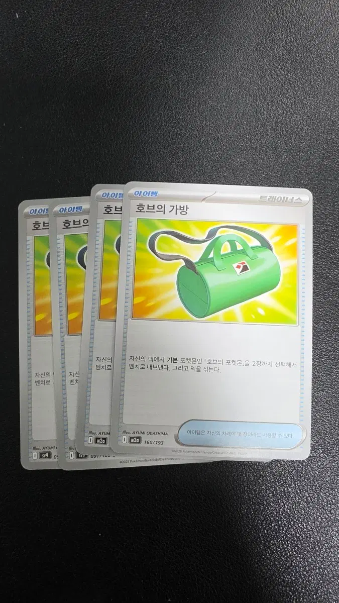 포켓몬 카드 호브의 가방 트레이너스 160/193