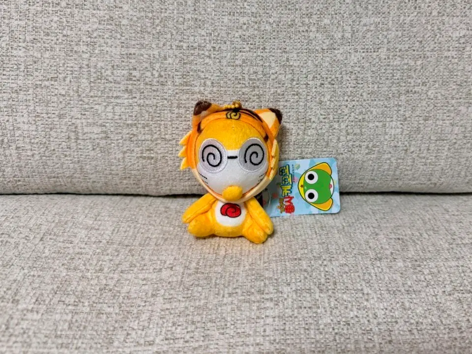 정품 개구리중사 케로로 꼬마 쿠루루 고양이 가방고리 8cm 키링인형