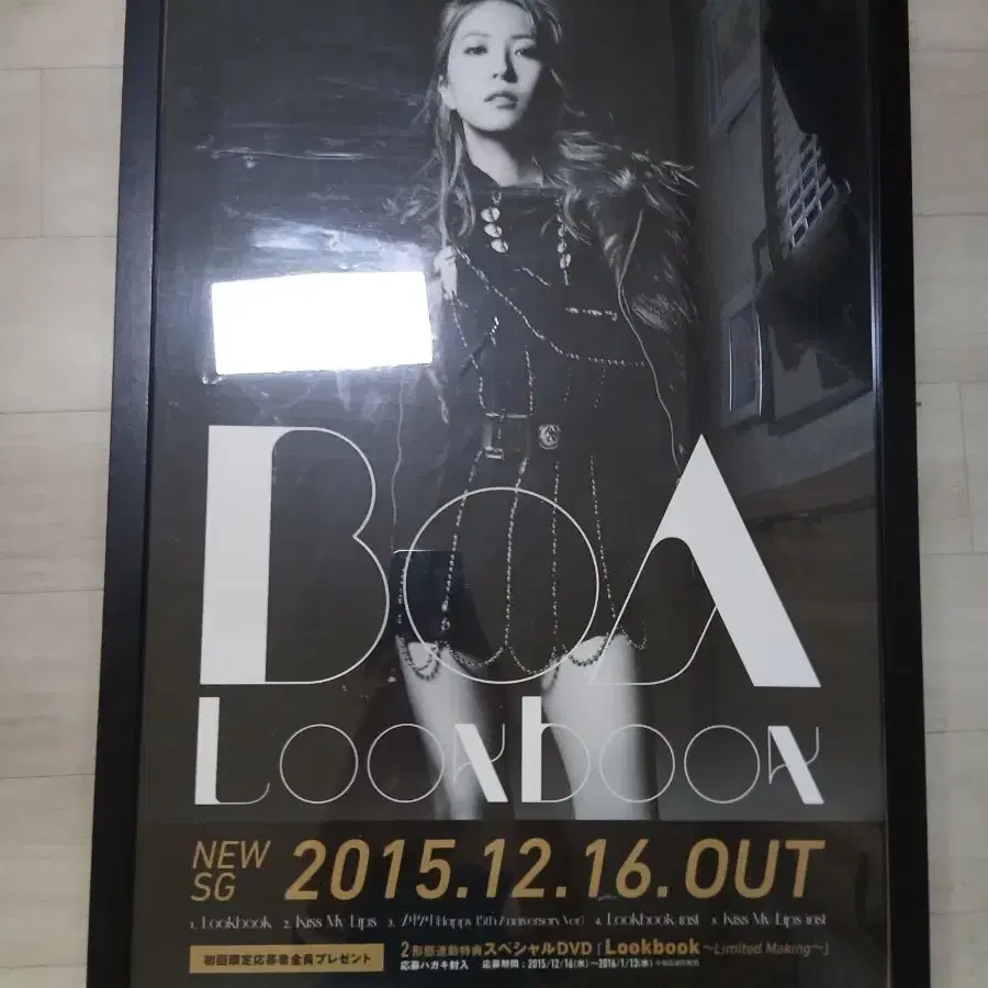 보아 2015 룩북 일본 포스터 액자/ BoA Look book 브로마이드