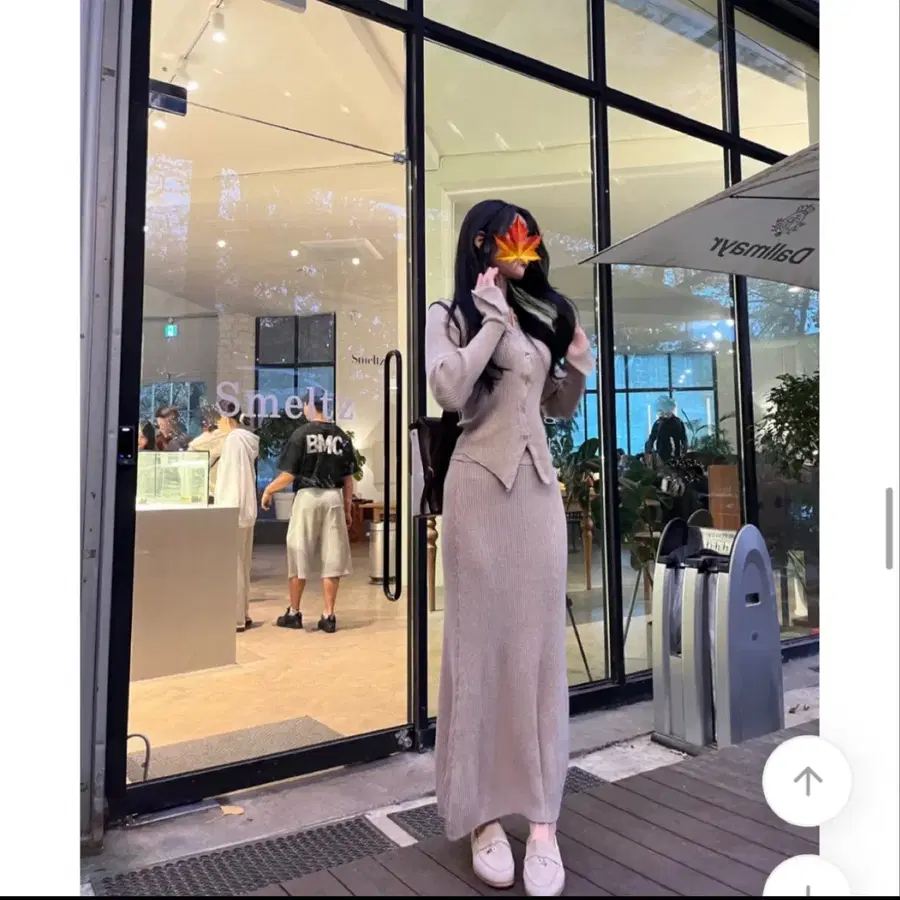 [새상품] 아멜리아 골지 슬림 투피스 세트