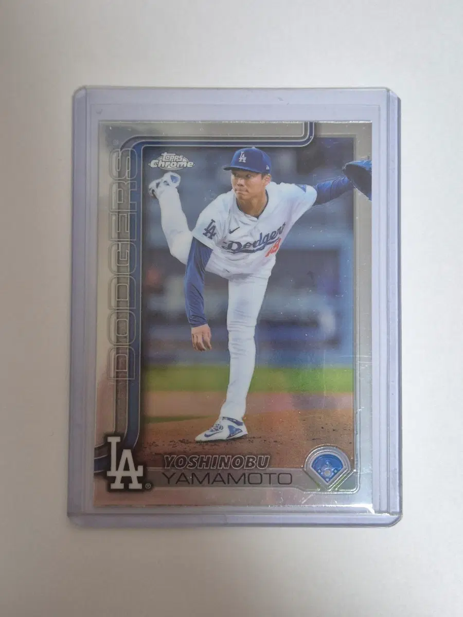 MLB 카드 LA 다저스 야마모토 요시노부 크롬