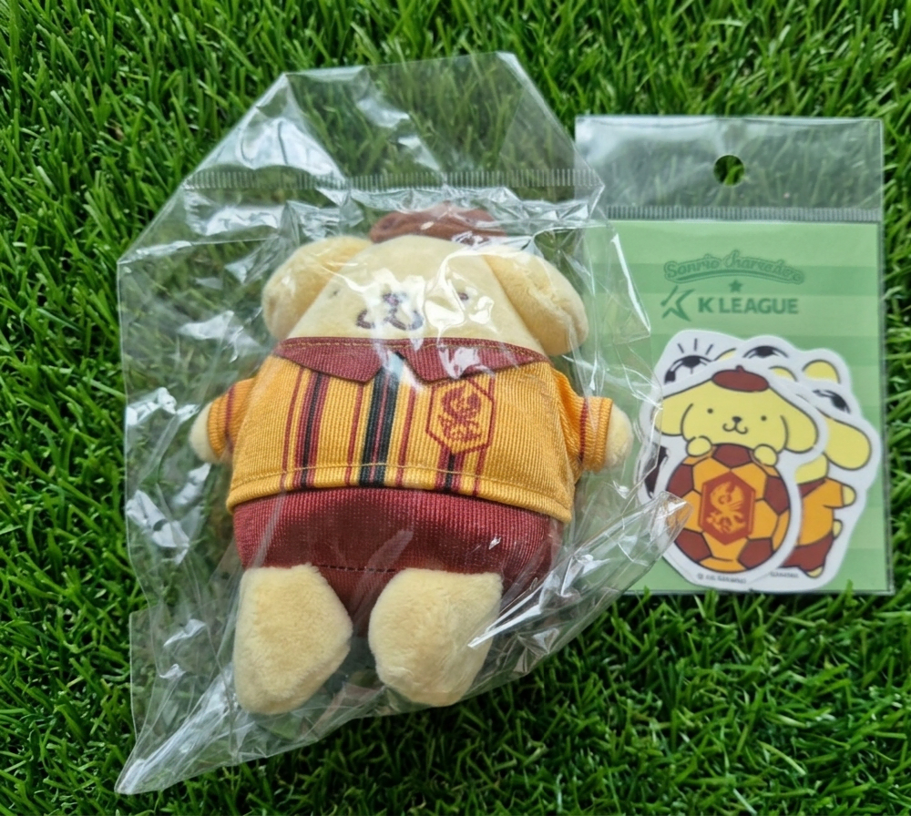K리그 산리오 광주FC 폼폼푸린 인형키링 스티커 세트