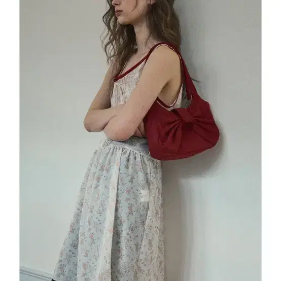 아우어노스텔지아 빈티지 플라워 레이어드 드레스 미디 원피스