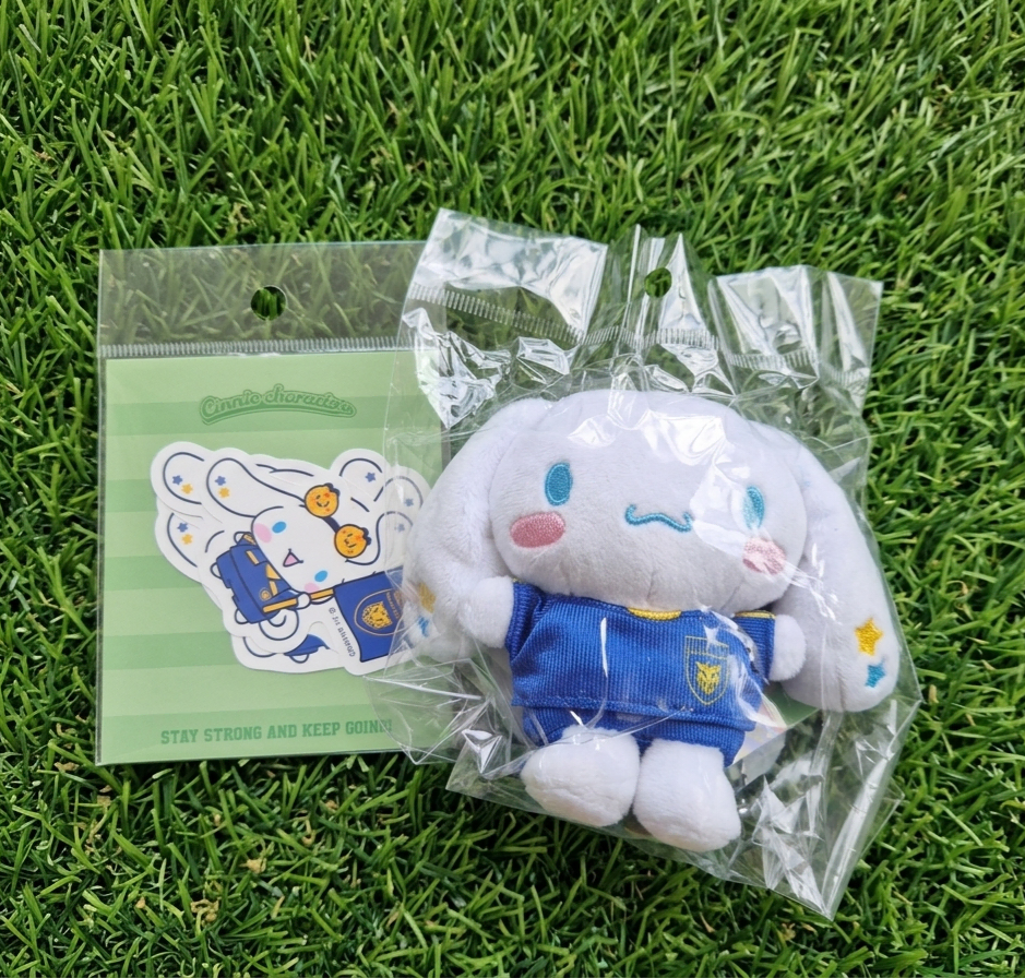 K리그 산리오 울산HD 시나모롤 인형키링 스티커 세트