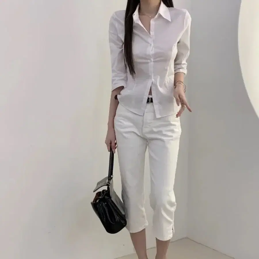 (새상품) 셔츠 카프리 set