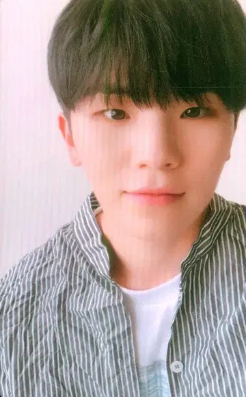 SEVENTEEN YOU MAKE MY DAY WOOZI 트레이딩 카드 주황/리본