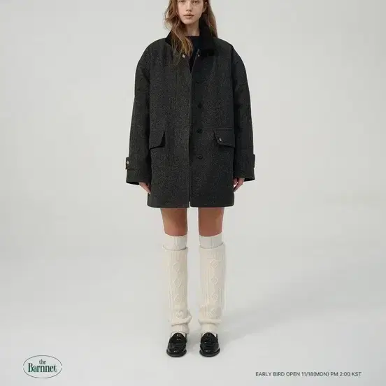 더바넥 코듀로이 헤링본 코트 / 더바넷 코트