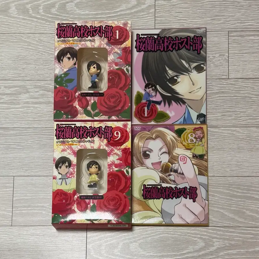 오란고교사교클럽 오란고교호스트부 초회한정판 dvd 피규어 하루히